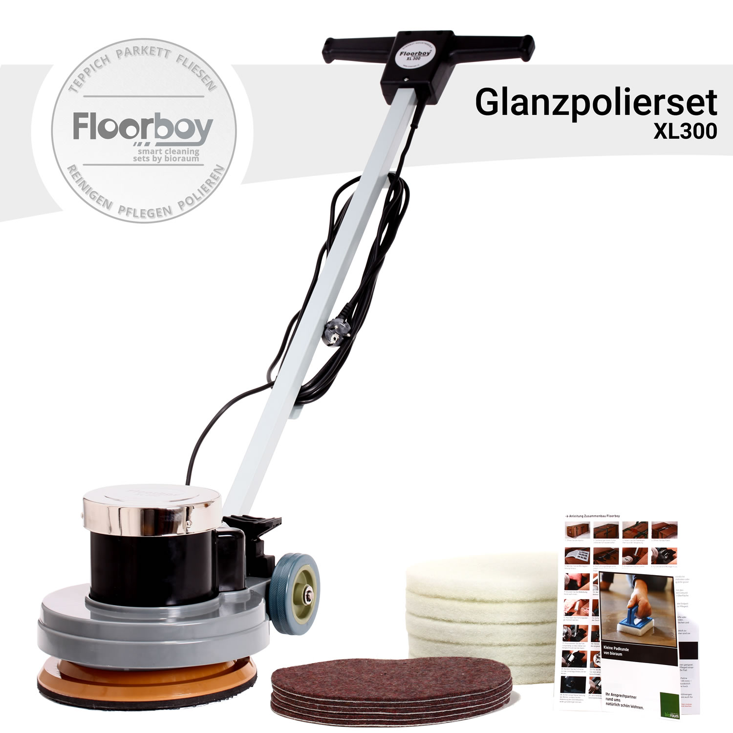 Floorboy XL300 Set zum Glanzpolieren