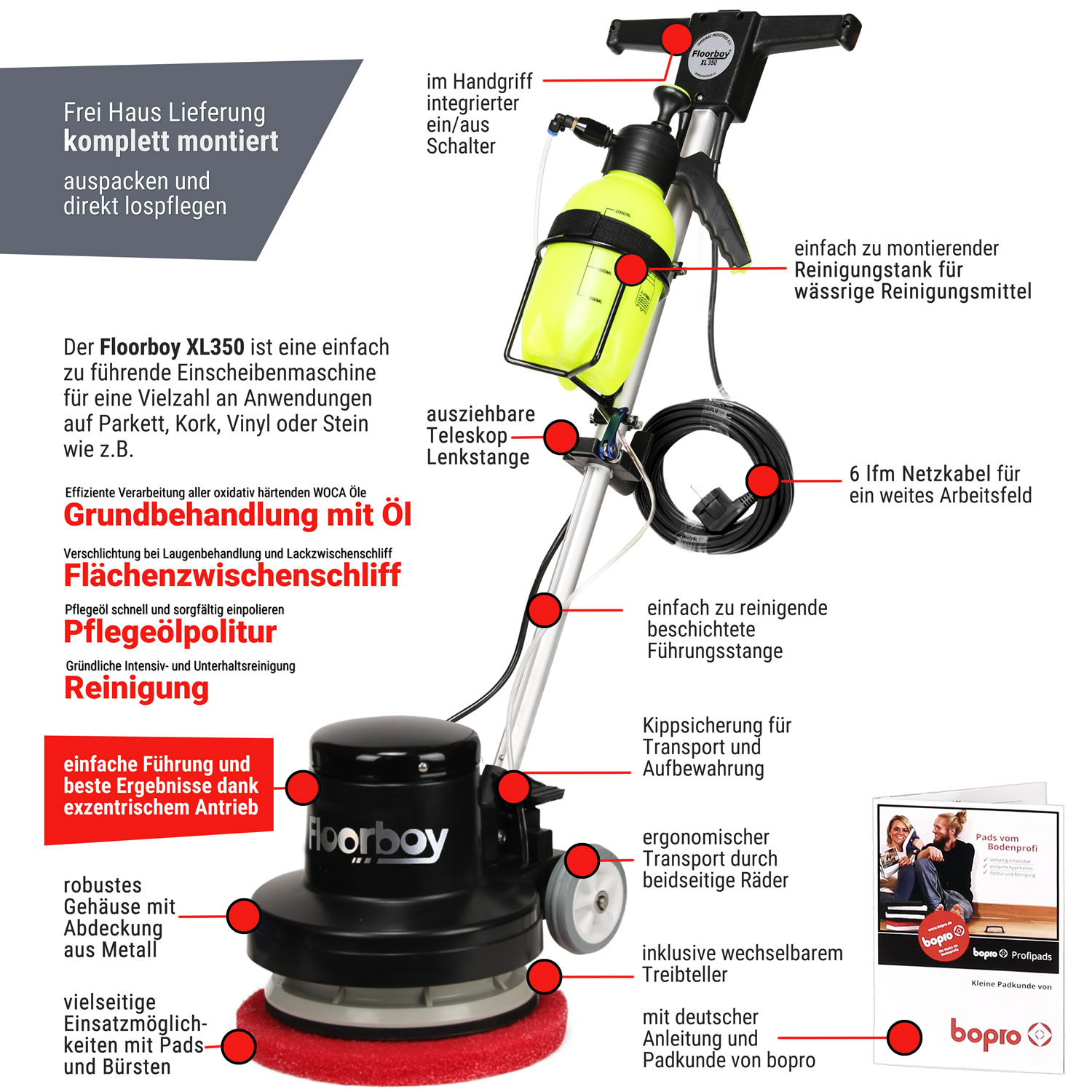 Floorboy XL350 Starter Set mit Tank