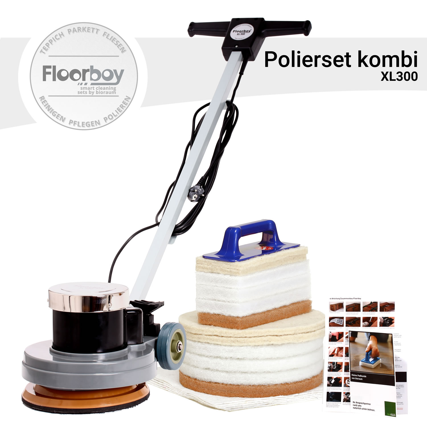 Floorboy XL300 Polierset Kombi
