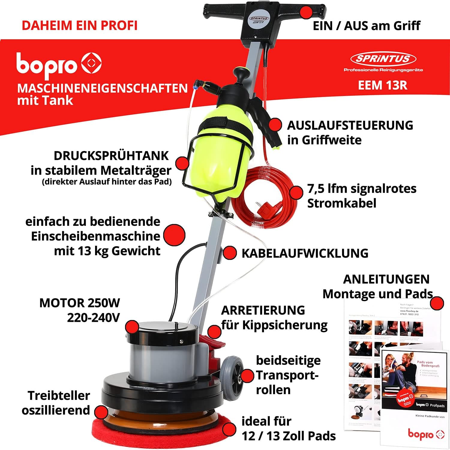 Floorboy EEM13 Polierset (inkl. Tank)